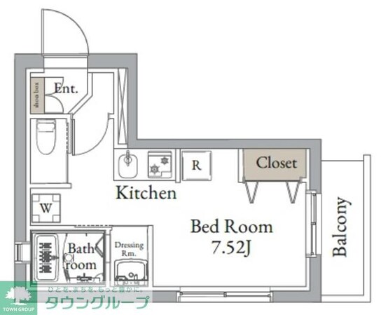 ヴィンテージCITY月島の物件間取画像